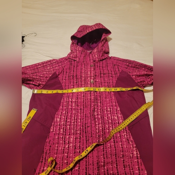 Columbia Jacket Omni Shield Pink HoodedJacket SpringCoat Youth Barbiecore Easter - Picture 12 of 12